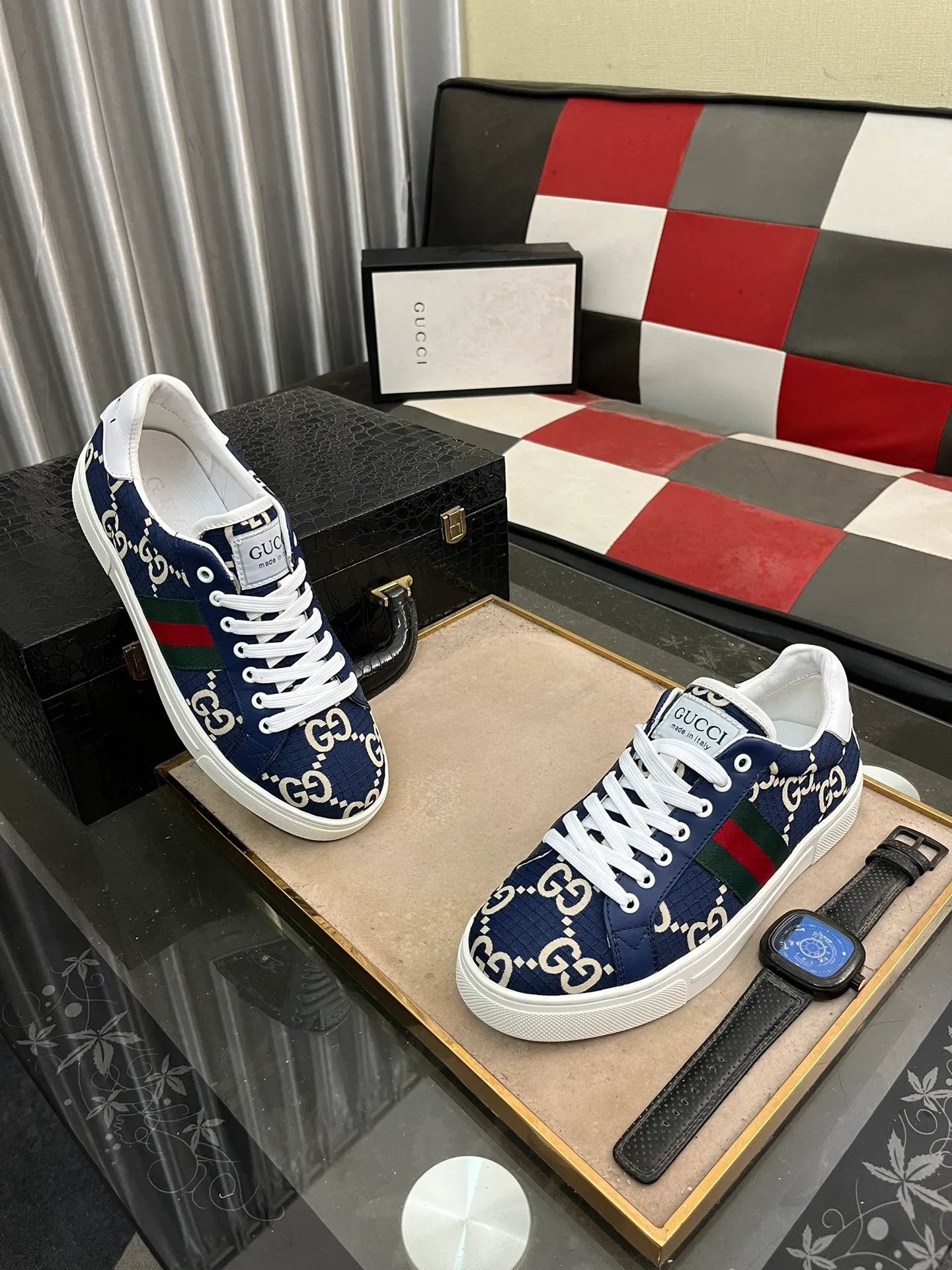 Men's men's shoes💰380⌚️⌚️" GUCCI" New official website • Same style latest • Hot style casual shoes, top brand [seduce] luxury ~ purchasing agency, top ~ quality. Products sold at the counter [Qiang] The original fabric adopts 3D printing technology ➕ Comfortable sheepskin lining, available in 38-443️⃣ colors